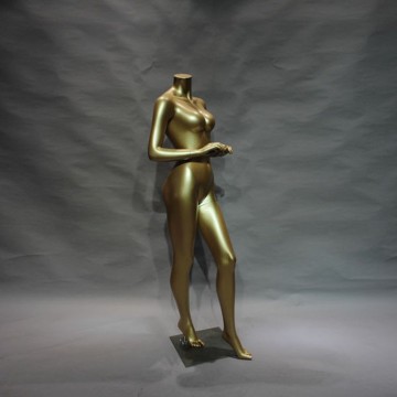 2015 fashion full body headless golden female mannequin