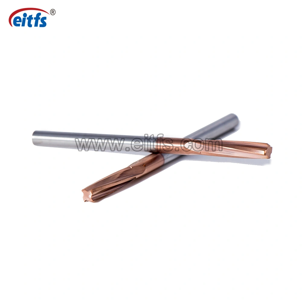 Coating Solid Carbide 4 Spiral Flute Reamer with Straight Shank