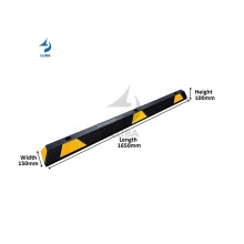 High-Quality 1650mm Reflective Garage Floor Car Parking Stops and Wheel Stoppers