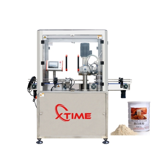 Nitrogen tin can sealing machine for protein powder