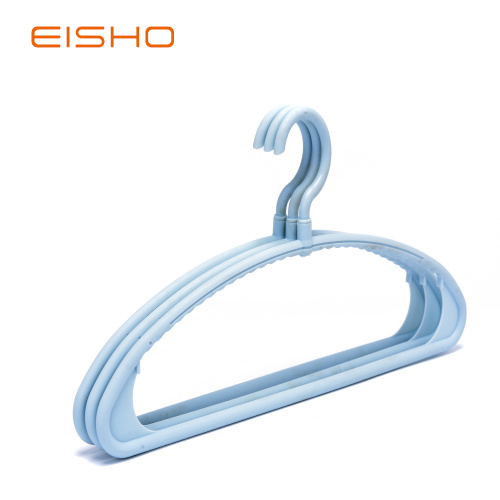 Appendiabiti tubolari in plastica blu EISHO