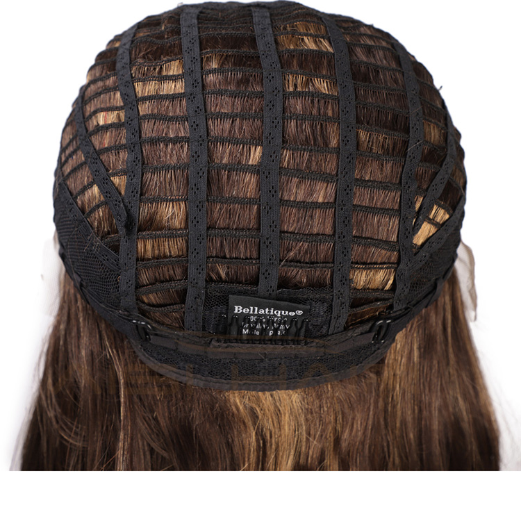 Aisi Hair Cheap Medium Long Mixed Brown Swiss Lace Wig Natural Straight Brazilian Human Hair Lace Frontal Wigs For Black Women