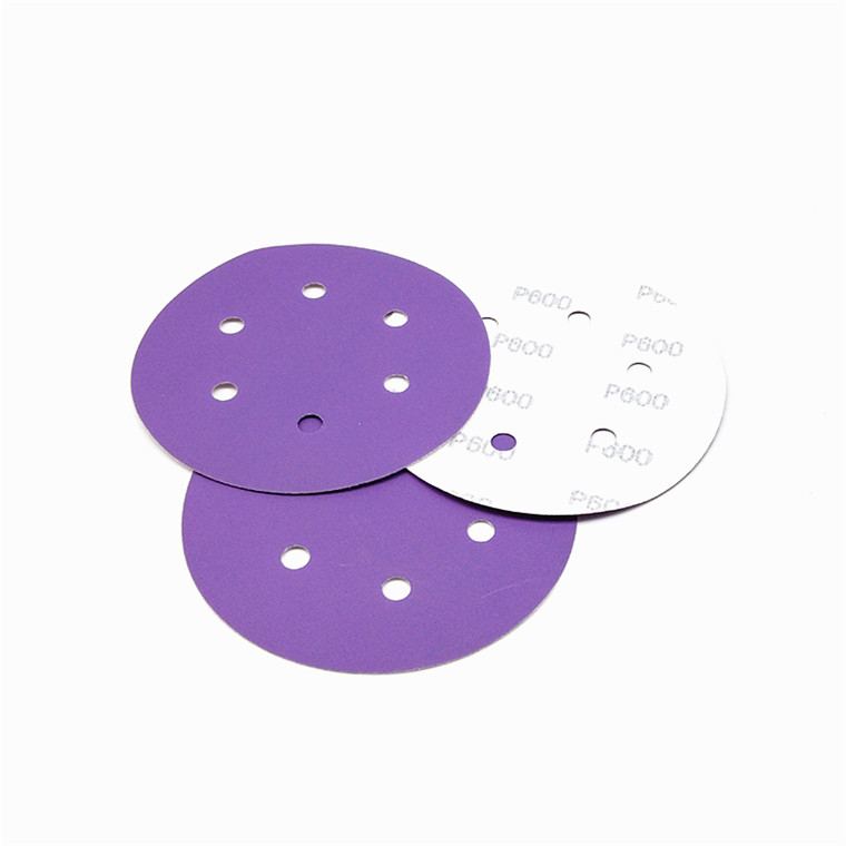 Papel de lijado de cerámica púrpura para renovación automática