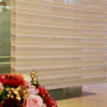 Yilian fabric curtain and shangri-la blinds for home decore