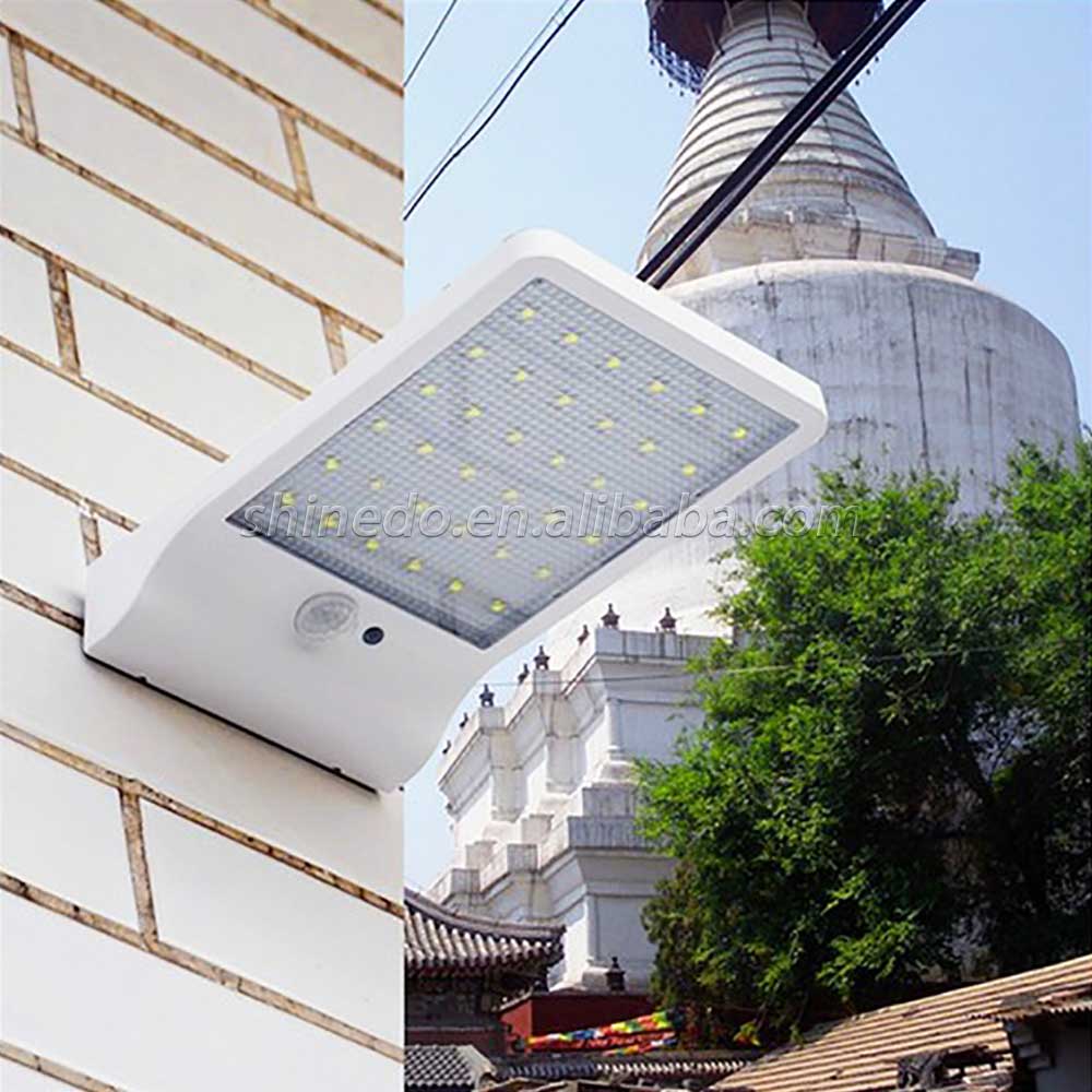 36Led Solar Light with PIR Motion Sensor Outdoor Wall Lamps