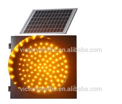 Solar amber warning blinker,Solar traffic amber flashing light