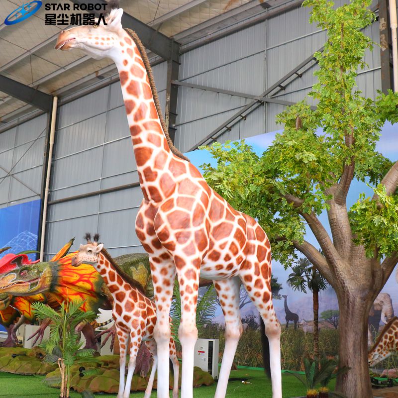 ยีราฟแอนิเมชั่นที่สมจริง Realistic Animatronic Animals Giraffe
