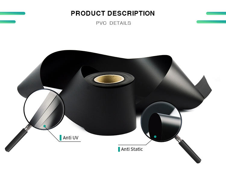 Black Color PVC-Blatt Black Color PVC Sheet
