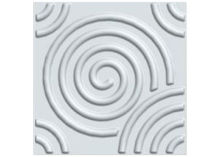 Fireproof Recycled Plastic Textured Wall Panels / Bathroom Grooves Wall Panels