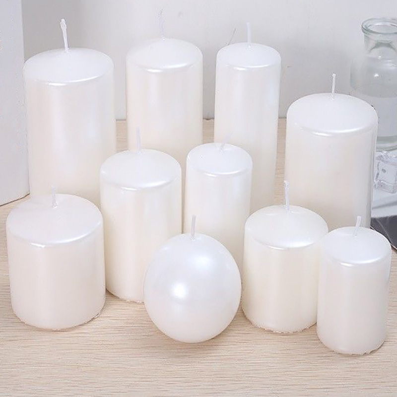 Элегантныя 5x5 Белыя слупы свечкі для дома дэкору