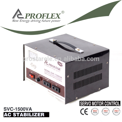 AC voltage stabilizer 1500VA Automatic AC Home Voltage Stabilizer/regulator