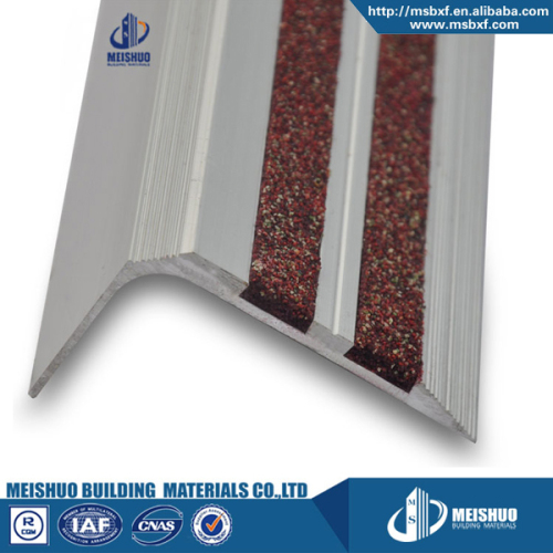 Low price covered aluminum profile two carborundum line antislip stair outdoor