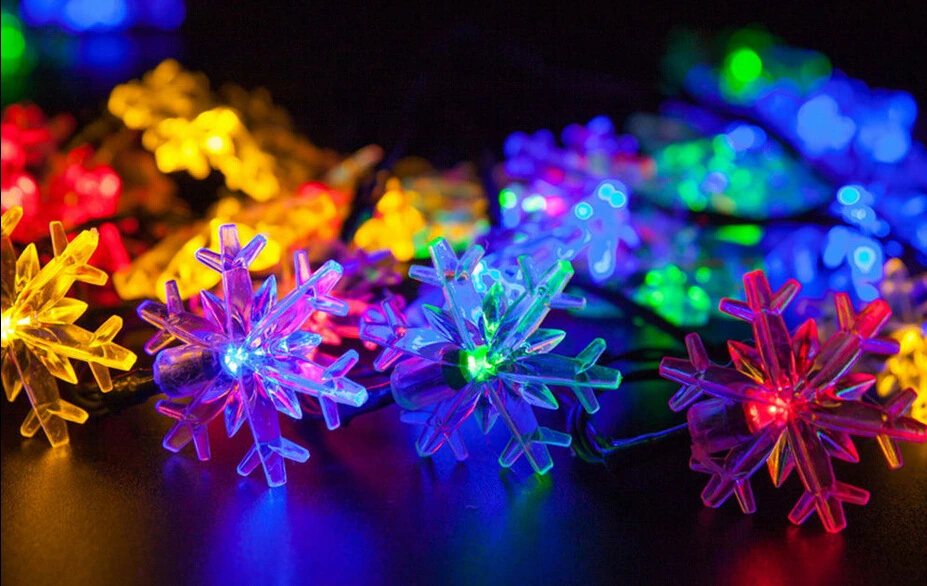 30LED Snowflakes Outdoor Waterproof Christmas Decoration LED Light String