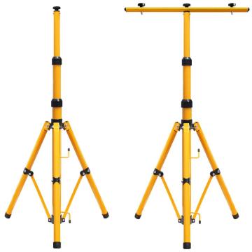 Professional Grade Adjustable Steel Tripod Stand for LED Work, Flood Lights & Emergency Lamps