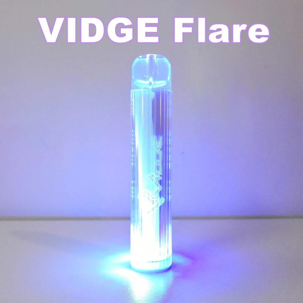Vidge Flare 800 Puffs Disposable Vape LED Lighting 10 Flavors Ecig