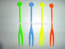 plastic mini fruit fork/picks