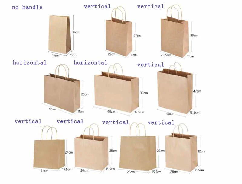 Wholesales Custom Logo Printed Cheap Recycled Take Away Food Packaging Shopping Paper Bag with Twisted/Flat Handles