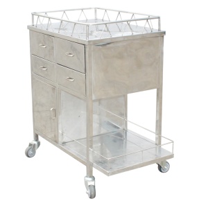 Medical Hospital Dressing Stainless Steel Trolley