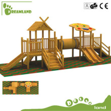 Preschool outdoor wood children playground equipment