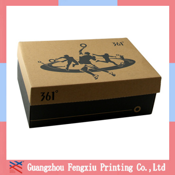 square corrugated paper cardboard sport shoe packaging gift boxes