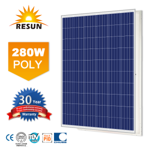 Panel solar polivinílico de 280W con 60 células solares