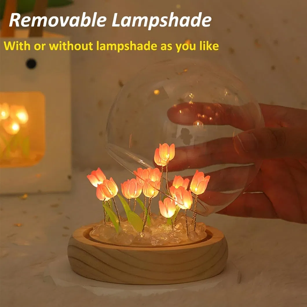 Charming Tulip Night Lamp for Romantic Bedroom Decor