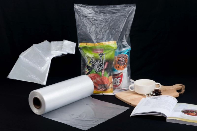 Cute Smile Face T-Shirt Plastic Bags PE Tea with Milk Cup Packing Vest Bags Custom Size Beverege Packing Bag with Logo
