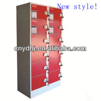 Modern Steel Coin Return Locker For Supermarket