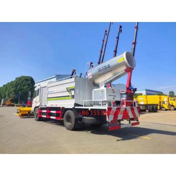 Multi-function dust suppressor truck with snow removal roller