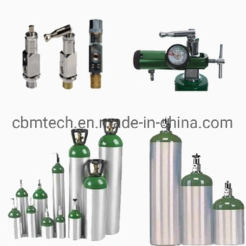 Medical/Industrial Aluminum Oxygen Gas Cylinders 10L