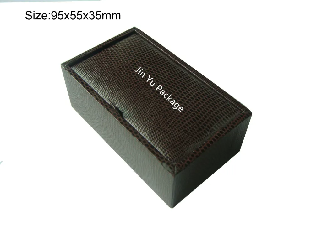 Hot Sale Luxury Custom Made Leather Paper Gift Jewelry Cufflink Packaging Boxes