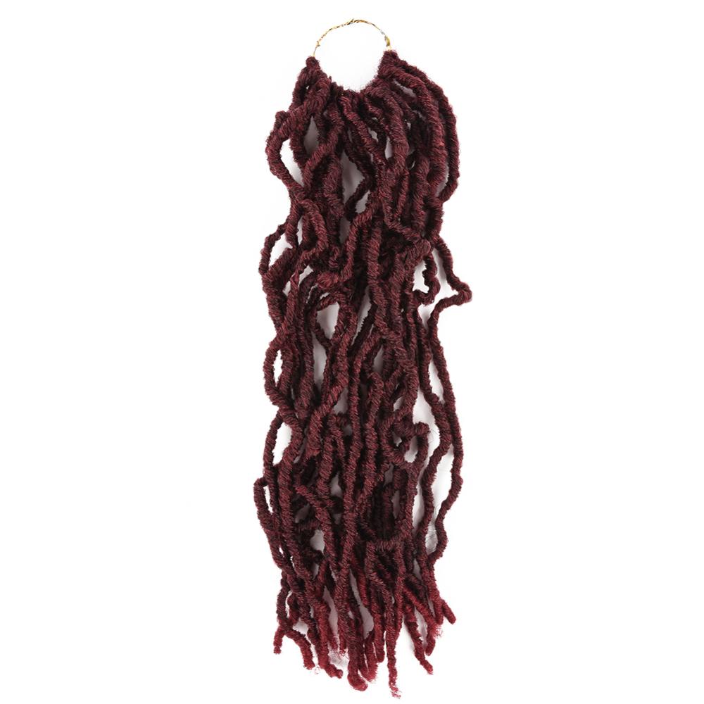 MYZYR Twist Crochet Hair Afro Kinky Curly 18 Inch Ombre Brown Long Synthetic Hair Crochet Braids Natural Hair Extensions