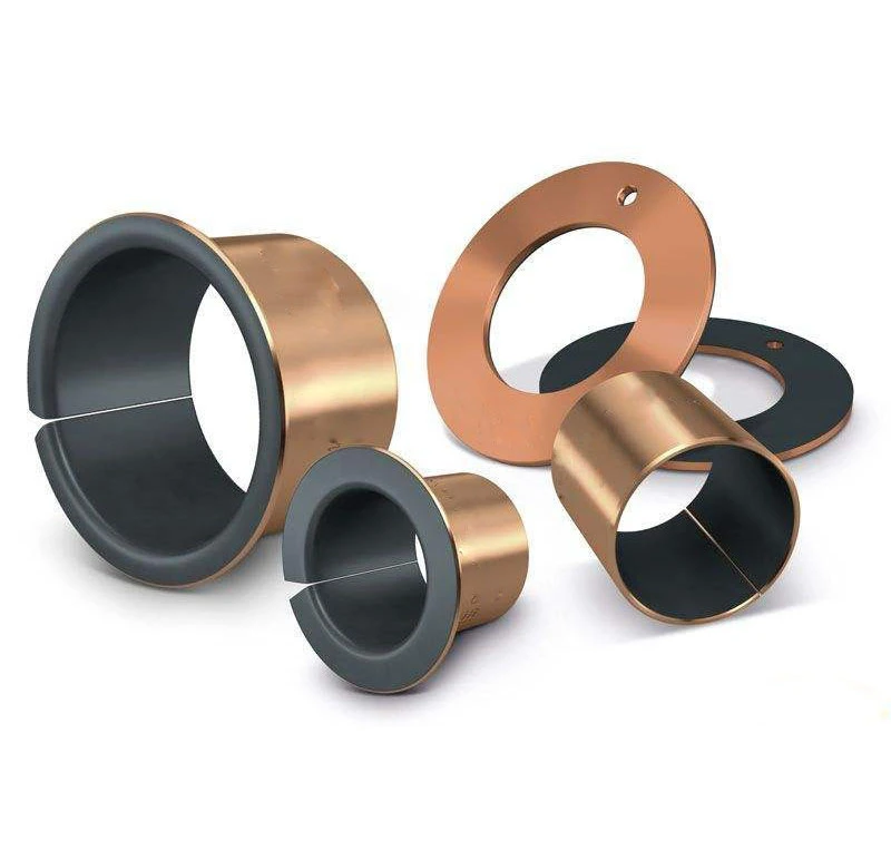 Customize Different Styles of Bronze Base and PTFE Self-lubricating Machinery Bushing.