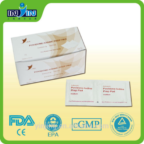 Providone-lodine Prep Pad PVP swab