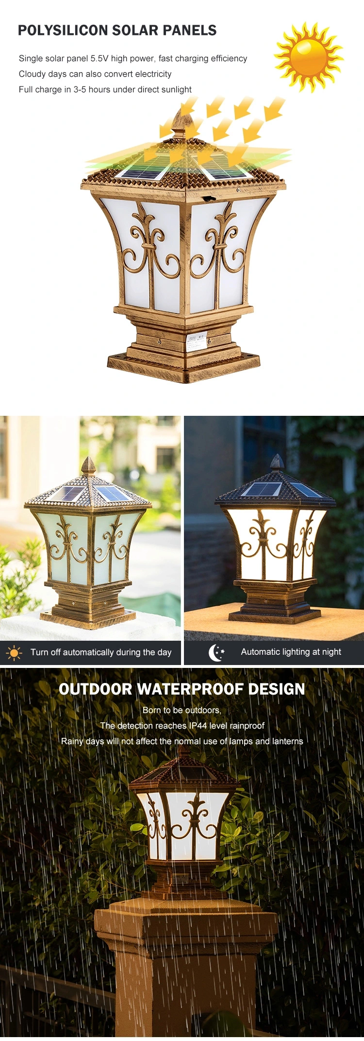 Beautifully Designed Exterior Garden Outdoor LED Pillar Light