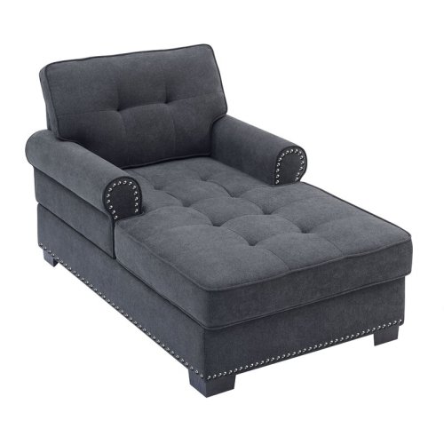 Living Room Chaise Chair Tufted Chaise Lounge Sleeper
