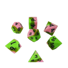 Hot Sales Silicone Dice Set - Polyhedral 7pc DND for RPG and Board Games