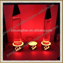 LED lighting vodka stand , acrylic lighting wine display stand,LED 3 styles vodka base