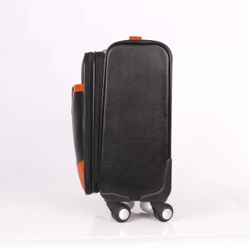 2018 Customized Design Classic PU Trolley Luggage Bag