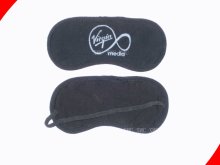 Customized Polyester Heat Transfer Printing Contoured Sleeping Eye Mask For Advertising