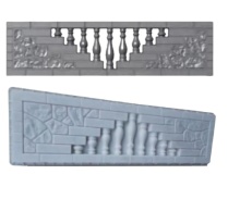 3D Plaster Panel Mold Concrete Tile Mold Silicone Cement Brick Mold Designs