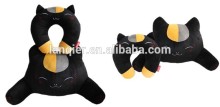 Black cat shaped baby feeding pillow/neck pillow