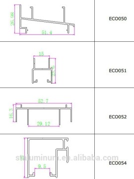 Columbia profile, aluminum profile for Columbia market