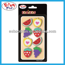 Fruit custom shape pencil eraser for school