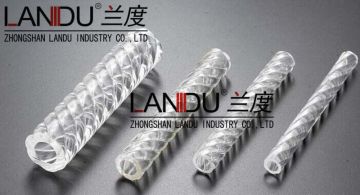 high quality transparent acrylic twisted thread tubes
