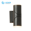 LEDER Black Up Down LED Outdoor Wall Light