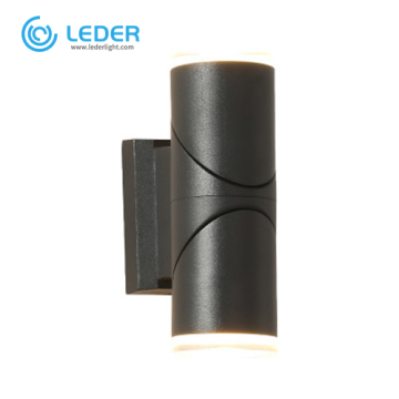 LEDER Black Up Down LED Outdoor Wall Light