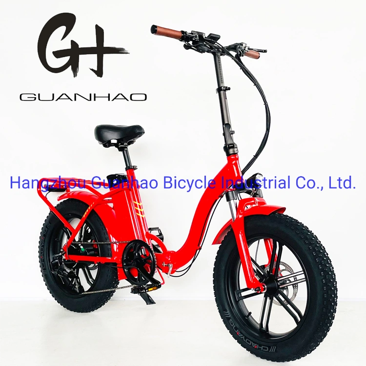 Mag Integrated Wheels 20 Inch Fat Tire Foldable Suspension Electric Bike