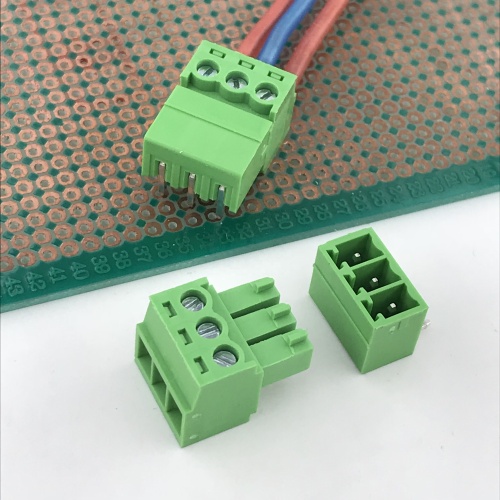 PCB 3 way contact terminal block