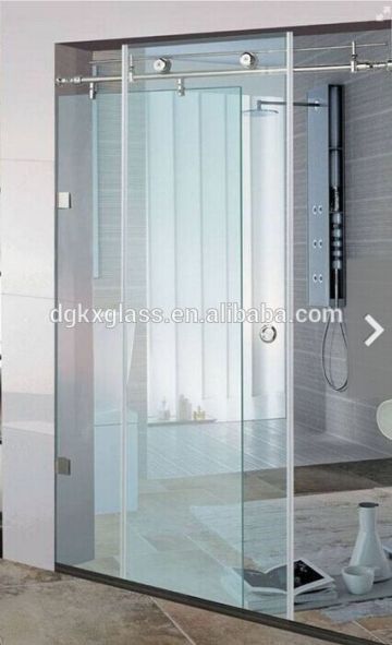 Frosted glass used in shower and bath screens glass